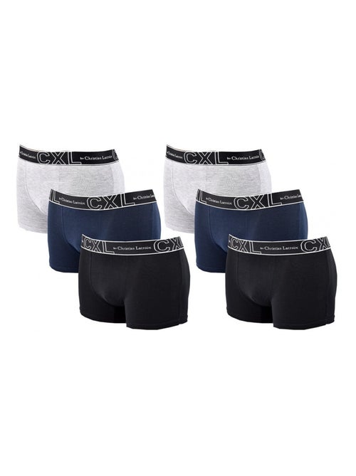 Pack de 6 Cuecas Boxer CXL By LACROIX - Kiabi Pack de 6 Cuecas Boxer CXL By LACROIX - Kiabi