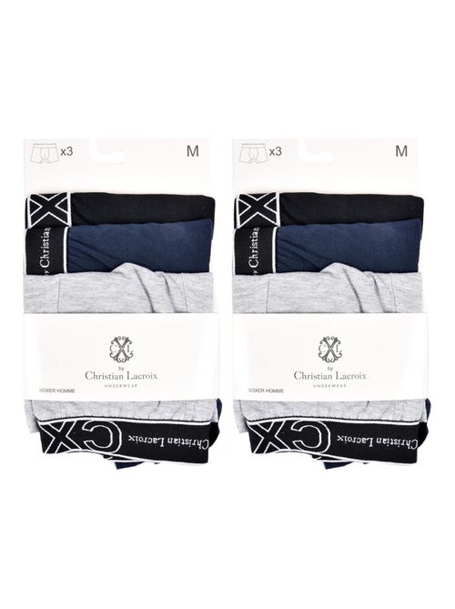 Pack de 6 Cuecas Boxer CXL By LACROIX - Kiabi Pack de 6 Cuecas Boxer CXL By LACROIX - Kiabi