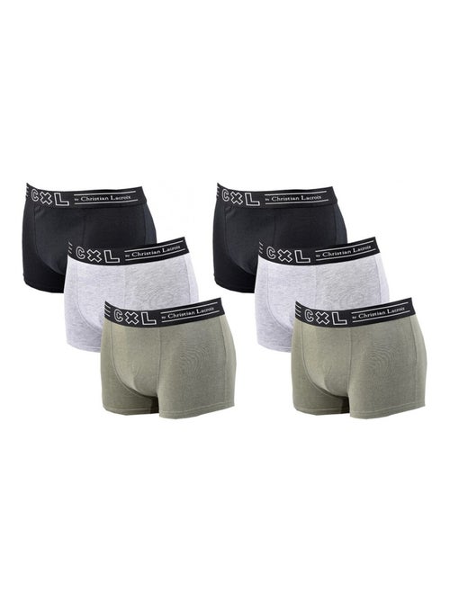 Pack de 6 Cuecas Boxer CXL By LACROIX - Kiabi Pack de 6 Cuecas Boxer CXL By LACROIX - Kiabi