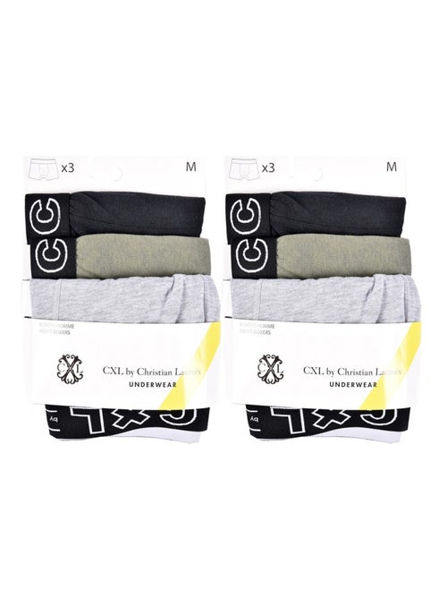 Pack de 6 Cuecas Boxer CXL By LACROIX - Kiabi Pack de 6 Cuecas Boxer CXL By LACROIX - Kiabi