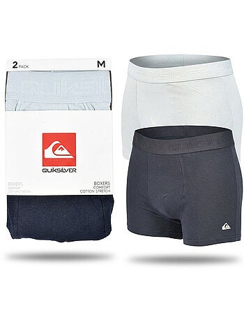 Pack de 6 cuecas boxer homem algodão stretch logótipo quiksilver