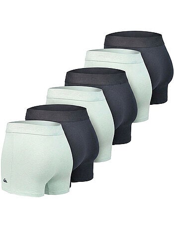 Pack de 6 cuecas boxer homem algodão stretch logótipo quiksilver