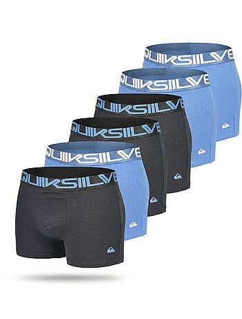 Pack de 6 cuecas boxer homem algodão stretch logótipo quiksilver