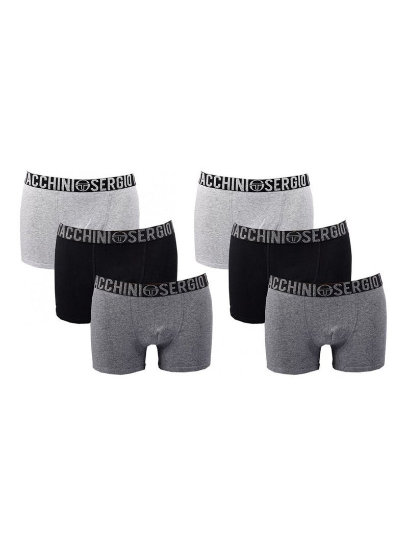 Pack de 6 Cuecas Boxer Homem SERGIO TACCHINI Multicolorido - Kiabi