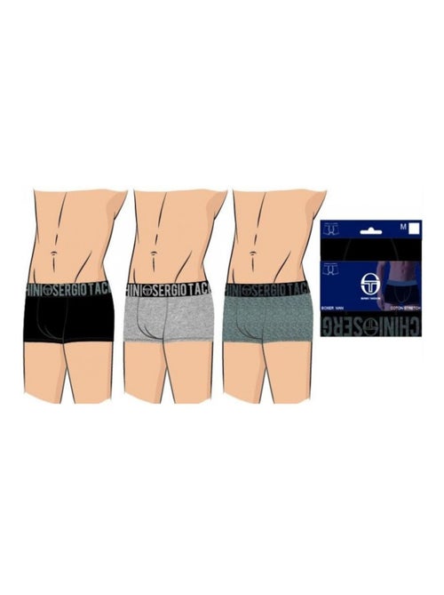 Pack de 6 Cuecas Boxer Homem SERGIO TACCHINI - Kiabi Pack de 6 Cuecas Boxer Homem SERGIO TACCHINI - Kiabi