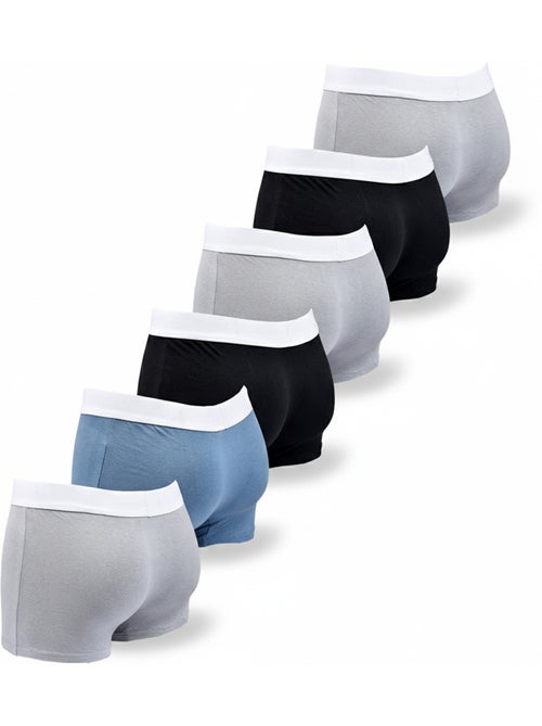Pack de 6 Cuecas Boxer Homem SERGIO TACCHINI - Kiabi Pack de 6 Cuecas Boxer Homem SERGIO TACCHINI - Kiabi