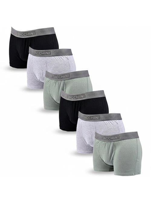 Pack de 6 Cuecas Boxer Homem SERGIO TACCHINI - Kiabi Pack de 6 Cuecas Boxer Homem SERGIO TACCHINI - Kiabi