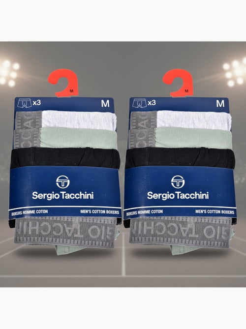Pack de 6 Cuecas Boxer Homem SERGIO TACCHINI - Kiabi Pack de 6 Cuecas Boxer Homem SERGIO TACCHINI - Kiabi
