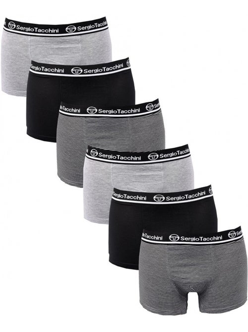 Pack de 6 cuecas boxer homem SERGIO TACCHINI - Kiabi