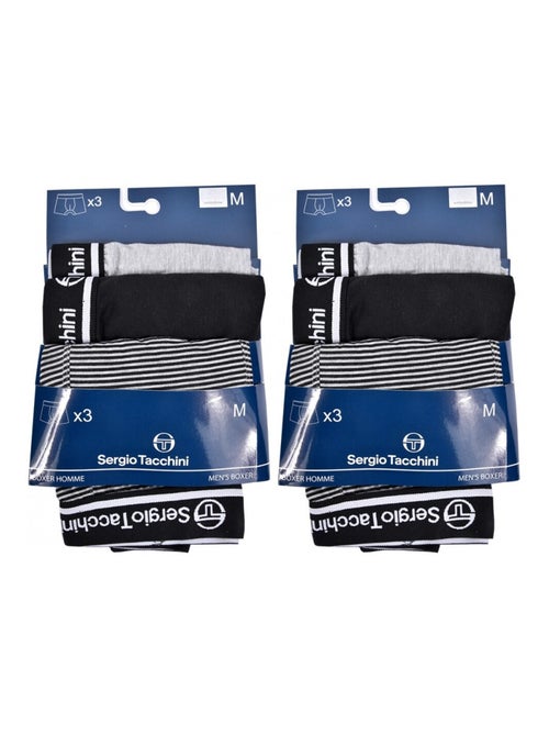 Pack de 6 cuecas boxer homem SERGIO TACCHINI - Kiabi