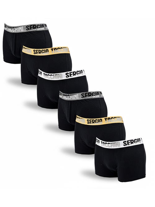 Pack de 6 Cuecas Boxer Homem SERGIO TACCHINI - Kiabi Pack de 6 Cuecas Boxer Homem SERGIO TACCHINI - Kiabi
