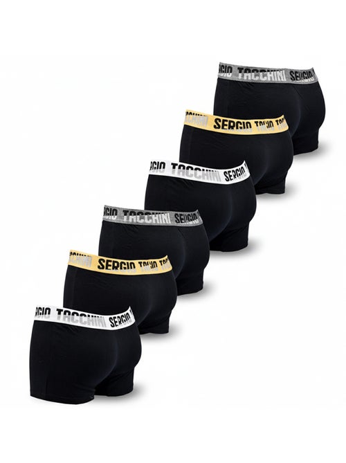 Pack de 6 Cuecas Boxer Homem SERGIO TACCHINI - Kiabi Pack de 6 Cuecas Boxer Homem SERGIO TACCHINI - Kiabi