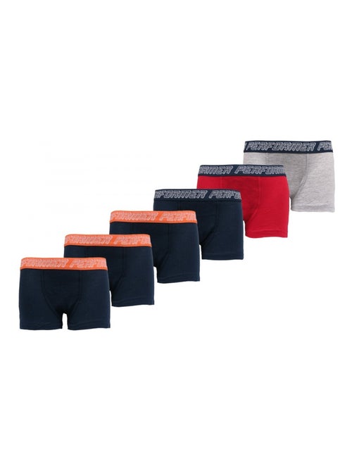 Pack de 6 Cuecas Boxer Performer Rapaz - Kiabi Pack de 6 Cuecas Boxer Performer Rapaz - Kiabi