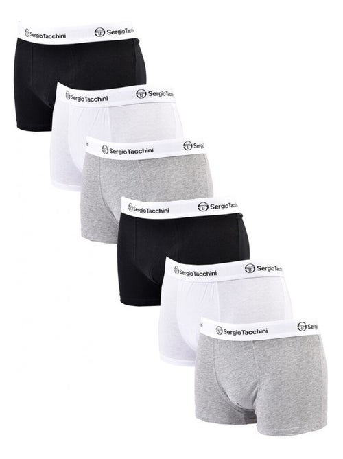 Pack de 6 Cuecas Boxer SERGIO TACCHINI - Kiabi Pack de 6 Cuecas Boxer SERGIO TACCHINI - Kiabi