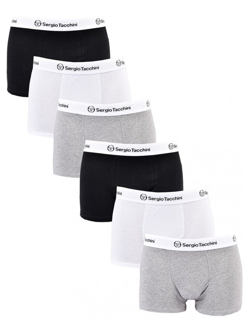 Pack de 6 Cuecas Boxer SERGIO TACCHINI Multicolorido - Kiabi
