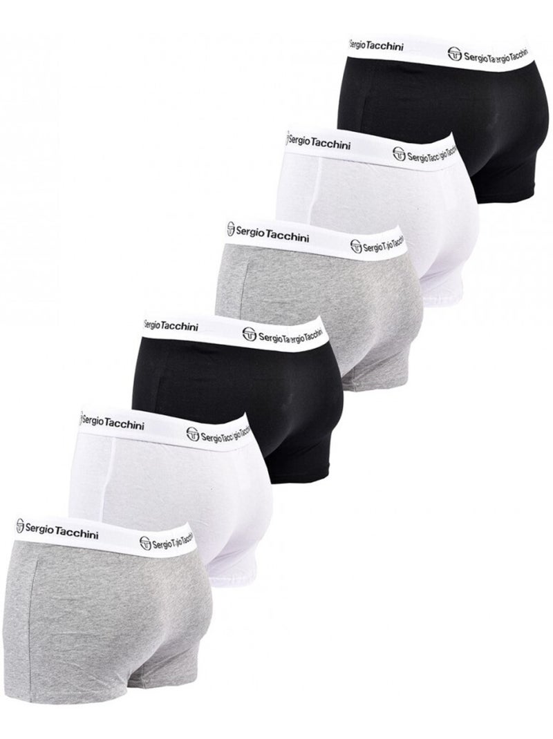 Pack de 6 Cuecas Boxer SERGIO TACCHINI Multicolorido - Kiabi