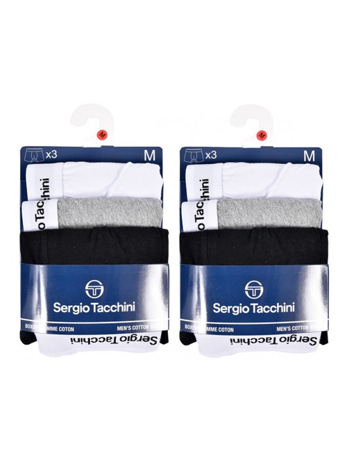 Pack de 6 Cuecas Boxer SERGIO TACCHINI - Kiabi Pack de 6 Cuecas Boxer SERGIO TACCHINI - Kiabi