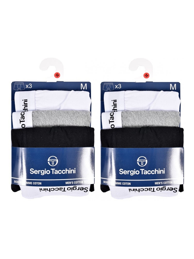 Pack de 6 Cuecas Boxer SERGIO TACCHINI Multicolorido - Kiabi