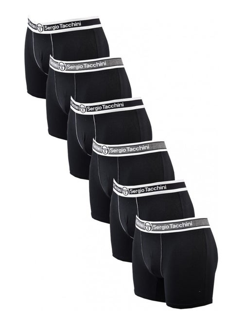 Pack de 6 Cuecas Boxer SERGIO TACCHINI - Kiabi Pack de 6 Cuecas Boxer SERGIO TACCHINI - Kiabi