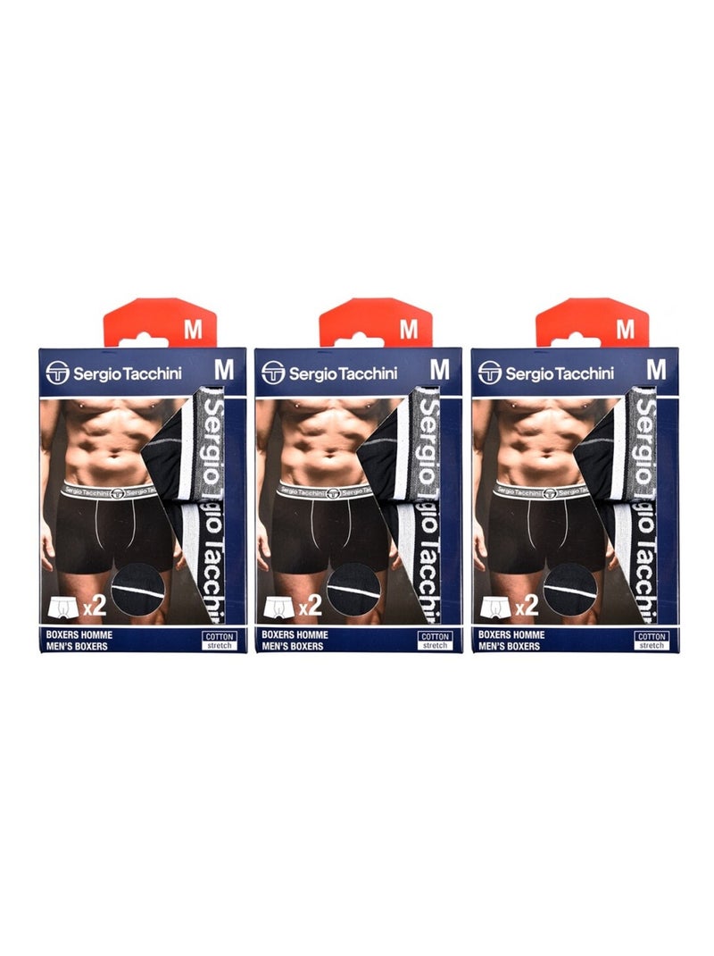 Pack de 6 Cuecas Boxer SERGIO TACCHINI Multicolorido - Kiabi