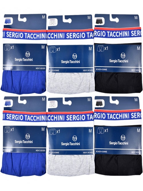Pack de 6 Cuecas Boxer SERGIO TACCHINI - Kiabi