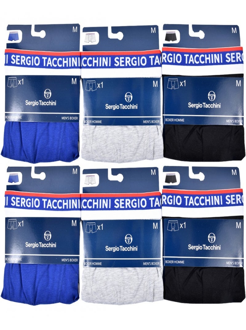 Pack de 6 Cuecas Boxer SERGIO TACCHINI Multicolorido - Kiabi