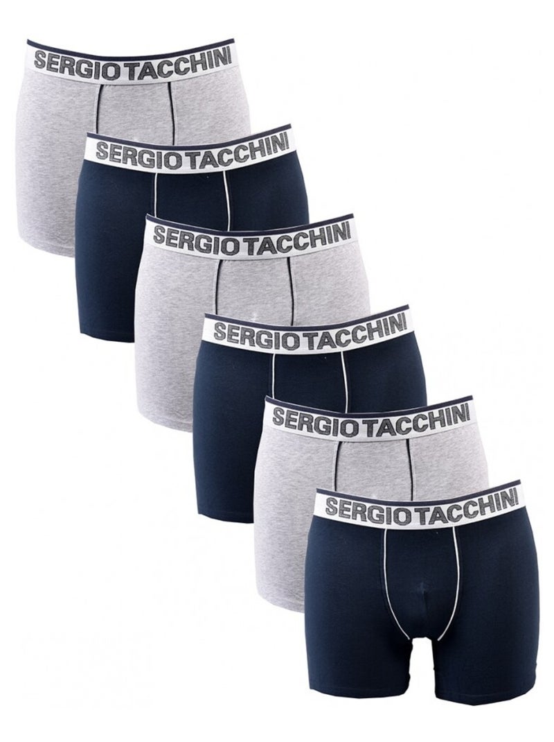 Pack de 6 Cuecas Boxer SERGIO TACCHINI Multicolorido - Kiabi