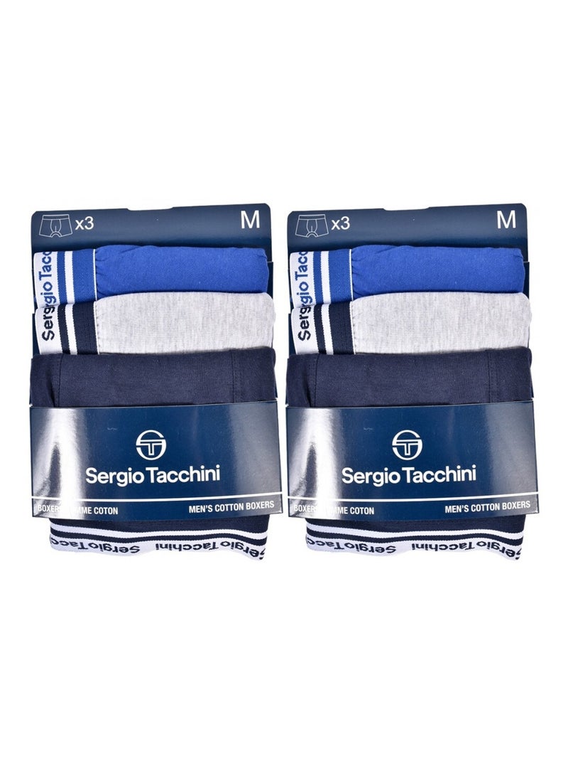 Pack de 6 Cuecas Boxer SERGIO TACCHINI Multicolorido - Kiabi