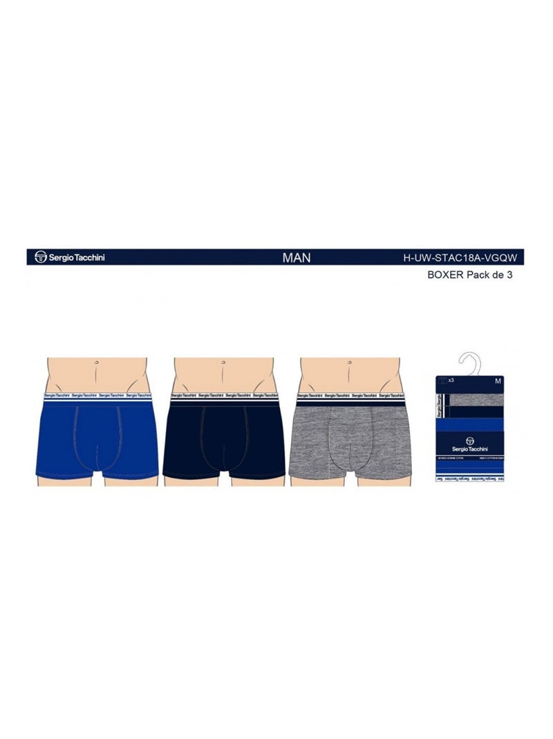 Pack de 6 Cuecas Boxer SERGIO TACCHINI Multicolorido - Kiabi