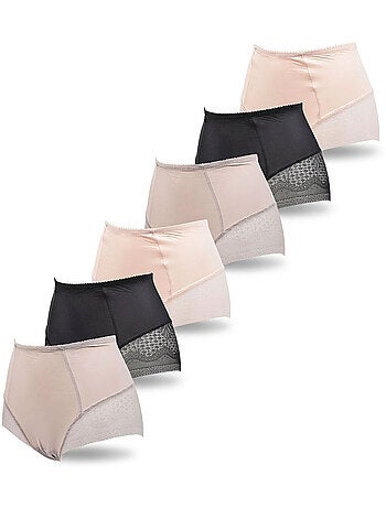 Pack de 6 Cuecas Mulher Invisíveis Renda e Laser OZABI