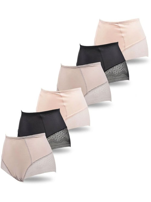 Pack de 6 Cuecas Mulher Invisíveis Renda e Laser OZABI - Kiabi Pack de 6 Cuecas Mulher Invisíveis Renda e Laser OZABI - Kiabi