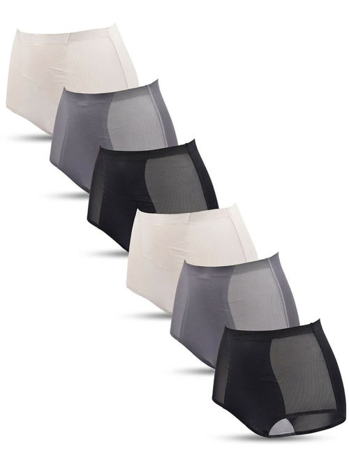 Pack de 6 Cuecas Mulher Invisíveis Renda e Laser OZABI - Kiabi Pack de 6 Cuecas Mulher Invisíveis Renda e Laser OZABI - Kiabi