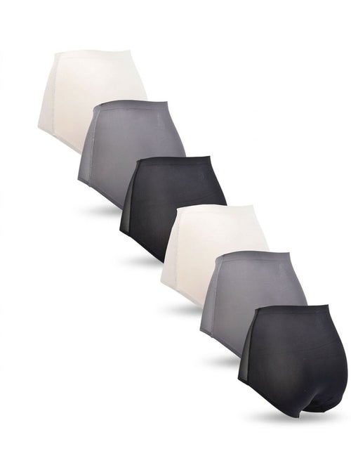 Pack de 6 Cuecas Mulher Invisíveis Renda e Laser OZABI - Kiabi Pack de 6 Cuecas Mulher Invisíveis Renda e Laser OZABI - Kiabi