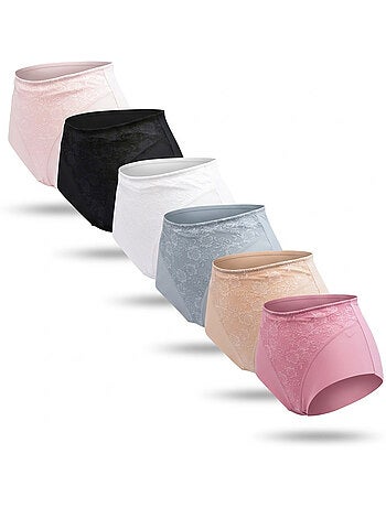 Pack de 6 Cuecas Mulher Invisíveis Renda e Laser OZABI