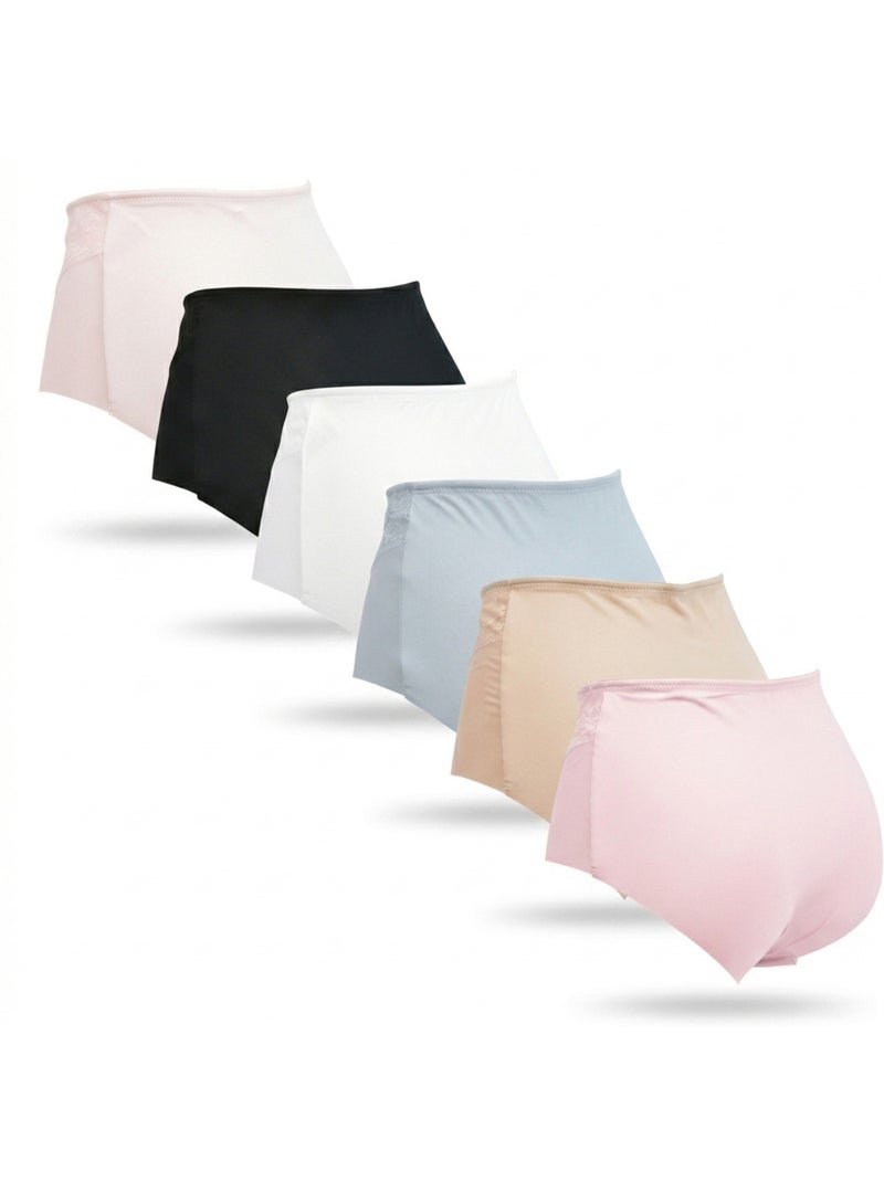 Pack de 6 Cuecas Mulher Invisíveis Renda e Laser OZABI Rosa/Multicolorido - Kiabi