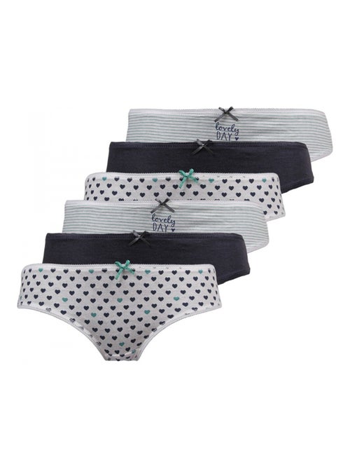 Pack de 6 cuecas rapariga KAPPA - Kiabi Pack de 6 cuecas rapariga KAPPA - Kiabi