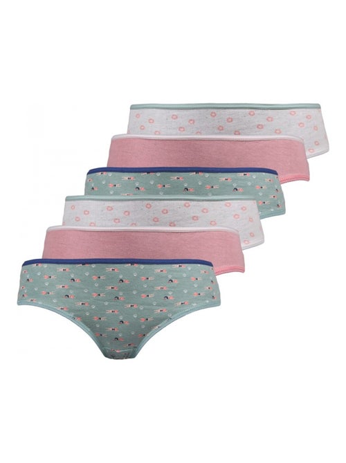 Pack de 6 cuecas rapariga KAPPA - Kiabi Pack de 6 cuecas rapariga KAPPA - Kiabi