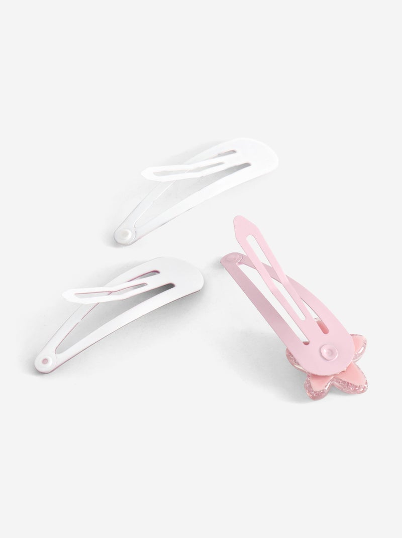 Pack de 6 ganchos de cabelo clic clac Rosa - Kiabi