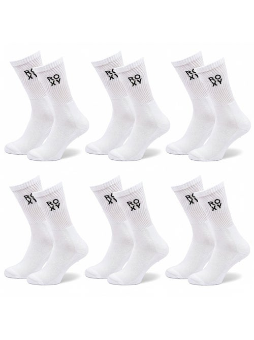 Pack de 6 Meias Crew Mulher ROXY - Kiabi