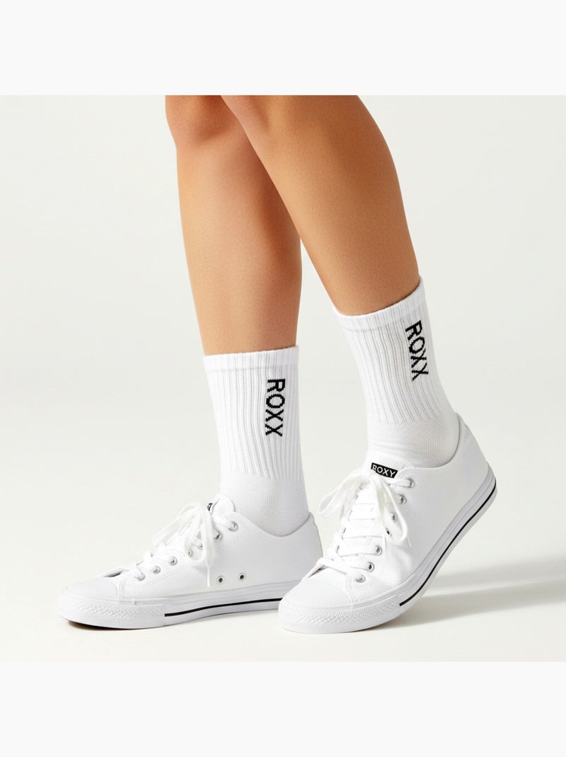 Pack de 6 Meias Crew Mulher ROXY Branco - Kiabi