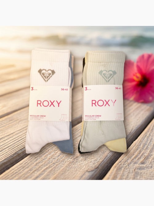 Pack de 6 Meias Crew Mulher ROXY - Kiabi