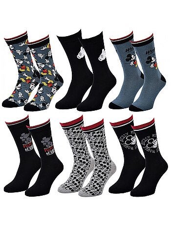 Pack de 6 Meias Homem DISNEY MICKEY MOUSE