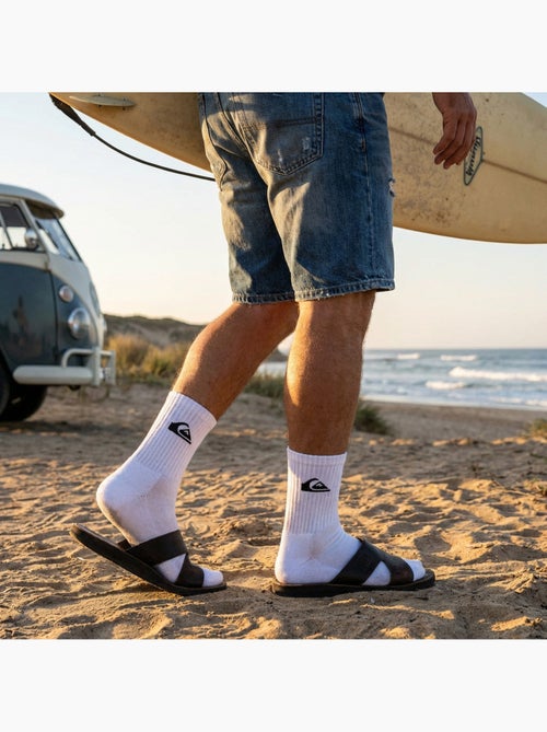 Pack de 6 Meias Homem QUARTER Desporto QUIKSILVER - Kiabi Pack de 6 Meias Homem QUARTER Desporto QUIKSILVER - Kiabi