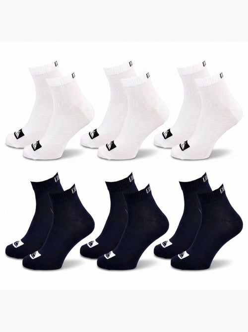 Pack de 6 Meias Homem QUARTER Desporto QUIKSILVER - Kiabi Pack de 6 Meias Homem QUARTER Desporto QUIKSILVER - Kiabi