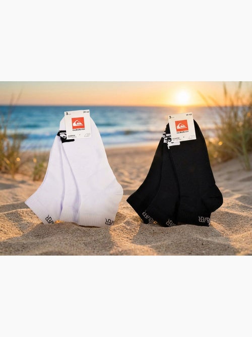 Pack de 6 Meias Homem QUARTER Desporto QUIKSILVER - Kiabi Pack de 6 Meias Homem QUARTER Desporto QUIKSILVER - Kiabi