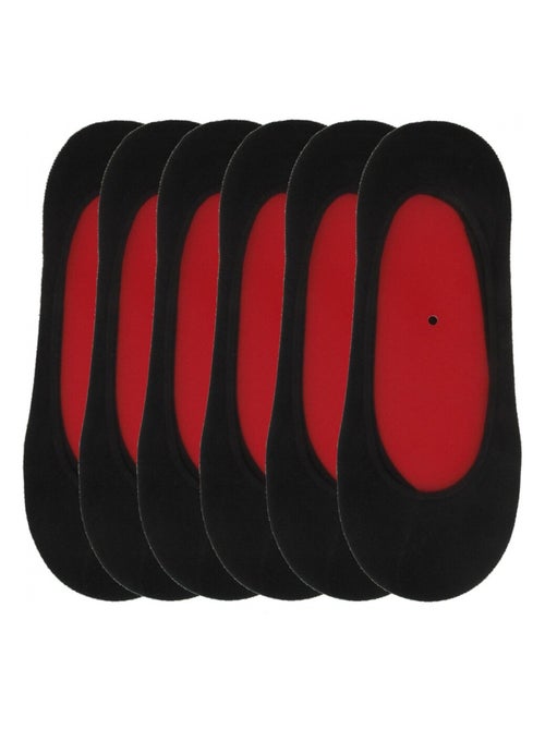 Pack de 6 meias invisíveis mulher - Kiabi