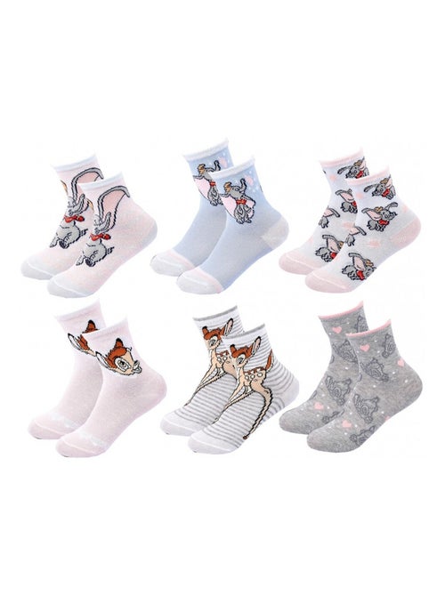 Pack de 6 Meias Rapariga DISNEY CLASSIC - Kiabi Pack de 6 Meias Rapariga DISNEY CLASSIC - Kiabi