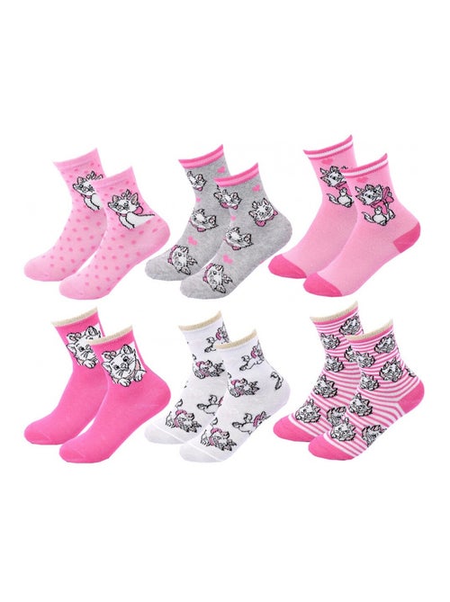 Pack de 6 Meias Rapariga DISNEY CLASSIC - Kiabi