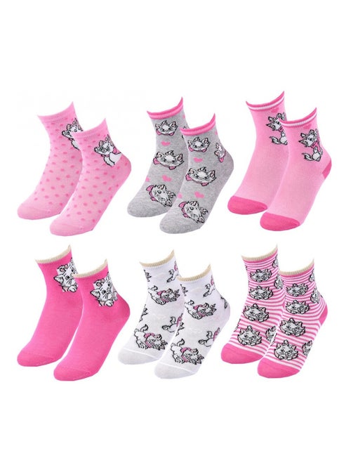 Pack de 6 Meias Rapariga DISNEY CLASSIC - Kiabi