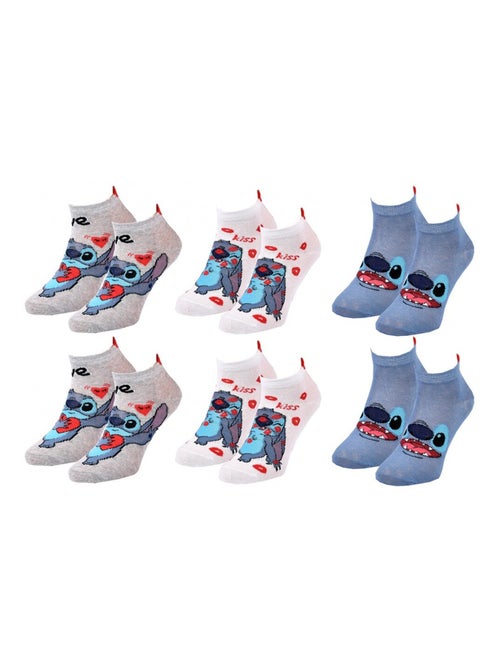 Pack de 6 Meias Rapariga DISNEY LILO ET STITCH - Kiabi Pack de 6 Meias Rapariga DISNEY LILO ET STITCH - Kiabi